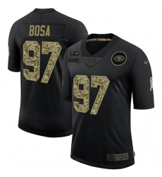 Men's San Francisco 49ers #97 Nick Bosa Camo 2020 Salute To Service Limited Jersey