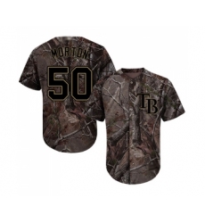 Youth Tampa Bay Rays #50 Charlie Morton Authentic Camo Realtree Collection Flex Base Baseball Jersey