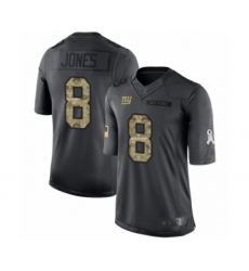 Youth New York Giants #8 Daniel Jones Limited Black 2016 Salute to Service Football Jersey Youth New York Giants #8 Daniel Jones Limited Black 2016 Salute to Service Football Jersey