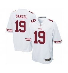 Men's San Francisco 49ers #19 Deebo Samuel Game White Football Jersey