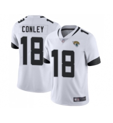 Men's Jacksonville Jaguars #18 Chris Conley White Vapor Untouchable Limited Player Football Jersey