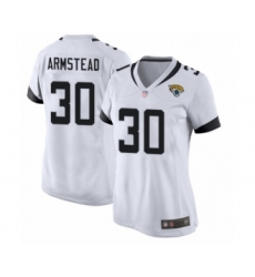 Women's Jacksonville Jaguars #30 Ryquell Armstead Game White Football Jersey