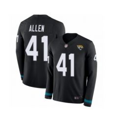 Youth Jacksonville Jaguars #41 Josh Allen Limited Black Therma Long Sleeve Football Jersey
