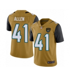 Youth Jacksonville Jaguars #41 Josh Allen Limited Gold Rush Vapor Untouchable Football Jersey