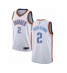 Youth Oklahoma City Thunder #2 Shai Gilgeous-Alexander Swingman White Basketball Jersey - Association Edition