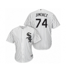 Men's Chicago White Sox #74 Eloy Jimenez Replica White Home Cool Base Baseball Jersey