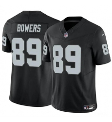 Men's Las Vegas Raiders #89 Brock Bowers Black 2024 Draft F.U.S.E. Vapor Football Stitched Jersey