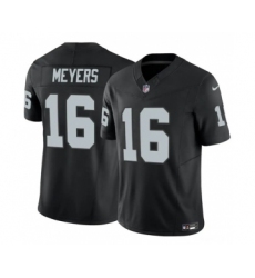 Men's Las Vegas Raiders #16 Jakobi Meyers Black 2023 F.U.S.E Vapor Untouchable Football Stitched Jersey
