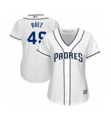 Women's San Diego Padres #52 Andres Munoz Authentic Navy Blue Alternate 1 Cool Base Baseball Player Jersey