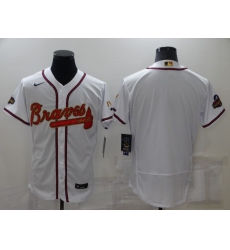 Men's Atlanta Braves Blank White 2022 Gold Program Authentic Player Jersey