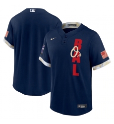 Men's Boston Red Sox Blank Nike Navy 2021 MLB All-Star Game Authentic Jersey