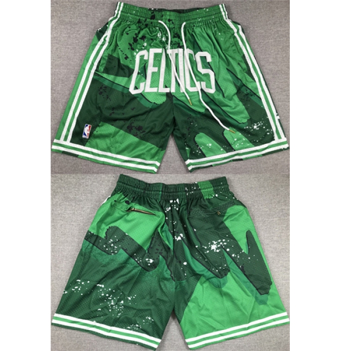 Men's Boston Celtics Green Shorts