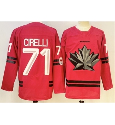 Men's Canada Hockey #71 Anthony Cirelli Red Stitched Jersey