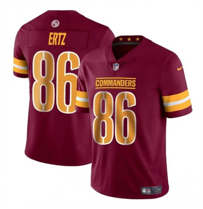 Youth Washington Commanders #86 Zach Ertz Burgundy Vapor Limited Stitched Football Jersey