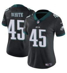 Women's Philadelphia Eagles #45 Devin White Black Vapor Untouchable Limited Football Stitched Jersey(Run Small)