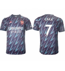 Men 2021-2022 Club Arsenal Second away aaa version blue 12 Soccer Jersey