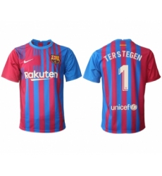 Men 2021-2022 Club Barcelona home aaa version red 1 Nike Soccer Jerseys