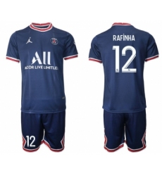 Men 2021-2022 Club Paris St German home blue 12 Soccer Jersey