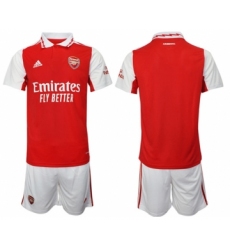 Men's Arsenal F.C Blank 2023 Red Home Soccer Jersey Suit