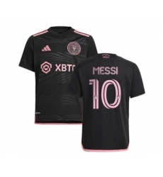 Men's Inter Miami CF #10 Lionel Messi Black Soccer Jersey