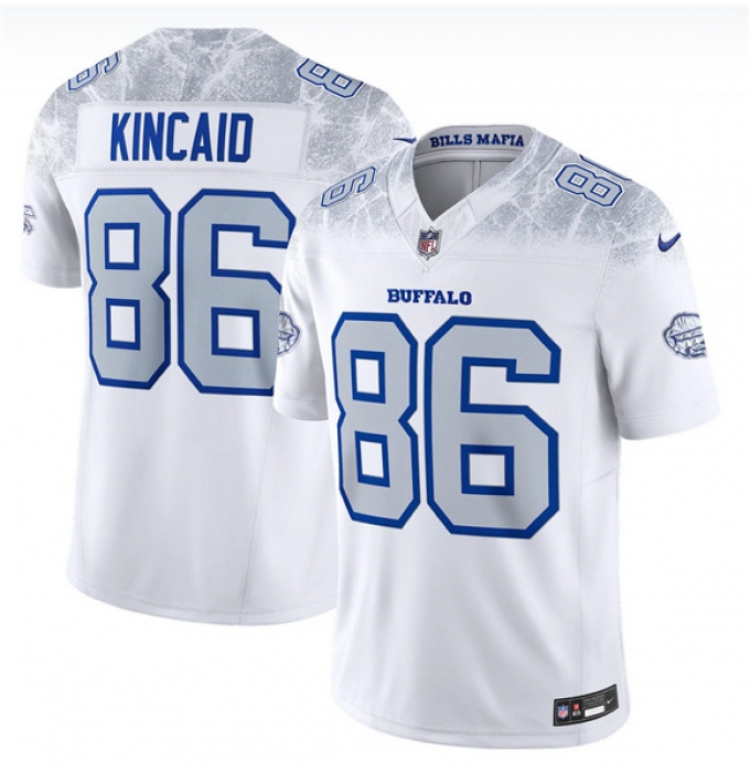 Men's Buffalo Bills #86 Dalton Kincaid White 2025 F.U.S.E. “Rivalries” Vapor Limited Football Stitched Jersey