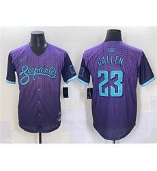 Men's Arizona Diamondbacks #23 Zac Gallen Purple 2025 City Connect Limited Stitched Baseball Jersey