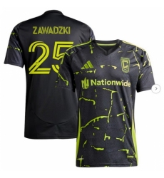 Men's Columbus Crew Sean Zawadzki adidas Black 2025 The Goosebumps Kit Replica Player Jersey
