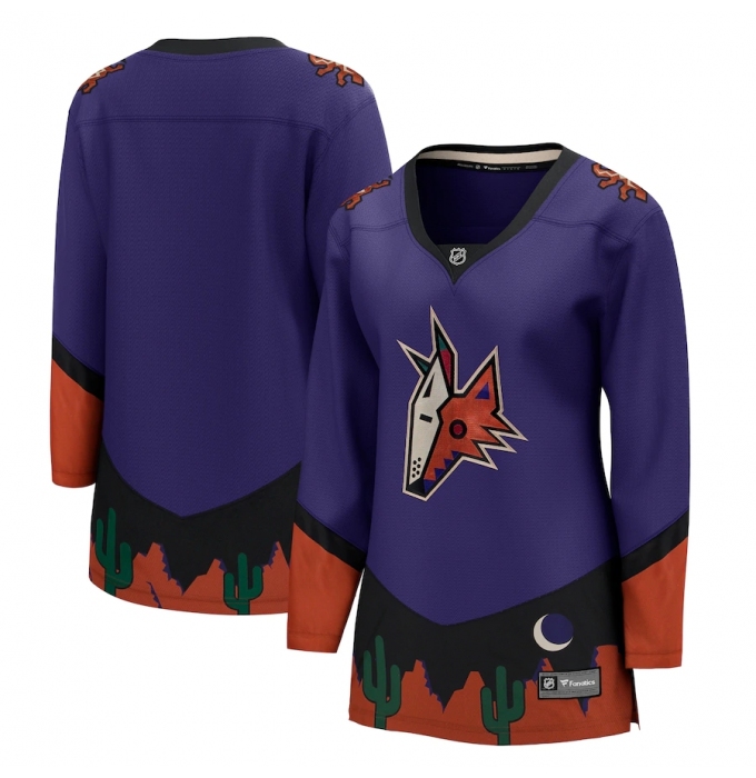 Women's Arizona Coyotes Fanatics Branded Blank Purple 2020-21 Special Edition Breakaway Jersey