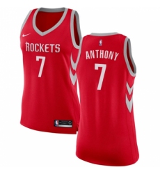 Women's Nike Houston Rockets #7 Carmelo Anthony Swingman Red NBA Jersey - Icon Edition