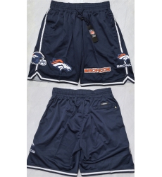 Men's Denver Broncos Navy Shorts(Run Small)