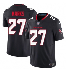 Men's Houston Texans #27 Woody Marks Navy 2025 F.U.S.E. Vapor Limited Football Stitched Jersey