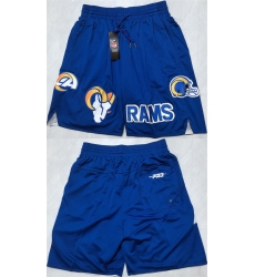 Men's Los Angeles Rams Royal Shorts(Run Small)