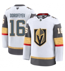 Men's Vegas Golden Knights #16 Pavel Dorofeyev White Away Authentic Jersey