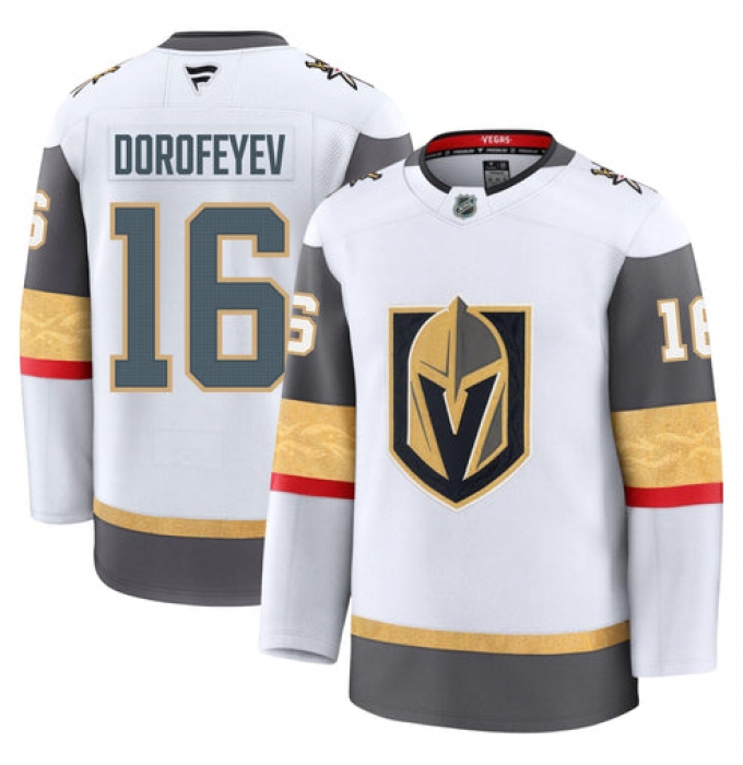 Men's Vegas Golden Knights #16 Pavel Dorofeyev White Away Authentic Jersey