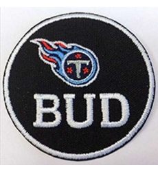 Stitched NFL Tennessee Titans BUD Jersey Patch