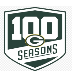 Green Bay Packers 100th Season Logo Patch