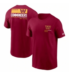 Men's Washington Commanders Burgundy Team Incline T Shirt