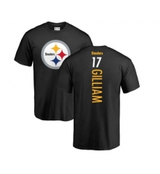Football Pittsburgh Steelers #17 Joe Gilliam Black Backer T-Shirt