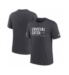 Men's Minnesota Vikings Charcoal 2021 Crucial Catch Performance T-Shirt