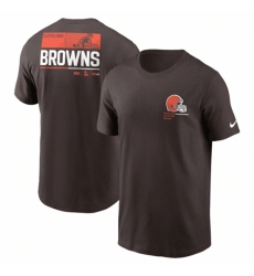 Men's Cleveland Browns Brown Team Incline T Shirt