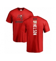 Football Tampa Bay Buccaneers #98 Anthony Nelson Red Backer T-Shirt