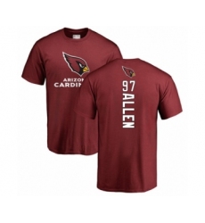 Football Arizona Cardinals #97 Zach Allen Maroon Backer T-Shirt