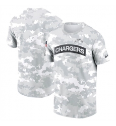 Men's Los Angeles Chargers 2024 Arctic Camo Salute To Service Performance T-Shirt