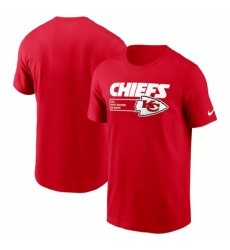 Men's Kansas City Chiefs Red Division Essential T Shirt