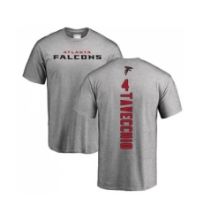 Football Atlanta Falcons #4 Giorgio Tavecchio Ash Backer T-Shirt