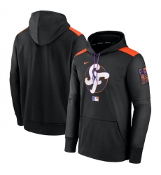 Men's San Francisco Giants Black 2025 City Connect Collection Performance Pullover Hoodie