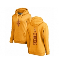 Basketball Women's Cleveland Cavaliers #10 Darius Garland Gold One Color Backer Pullover Hoodie