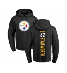Football Pittsburgh Steelers #82 John Stallworth Black Backer Pullover Hoodie