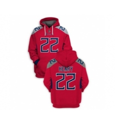 Men's Tennessee Titans #22 Derrick Henry 2021 Red Pullover Football Hoodie