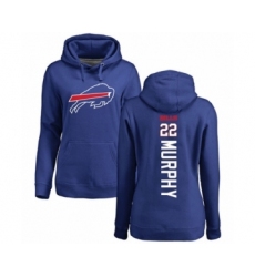 Football Women's Buffalo Bills #22 Marcus Murphy Royal Blue Backer Pullover Hoodie